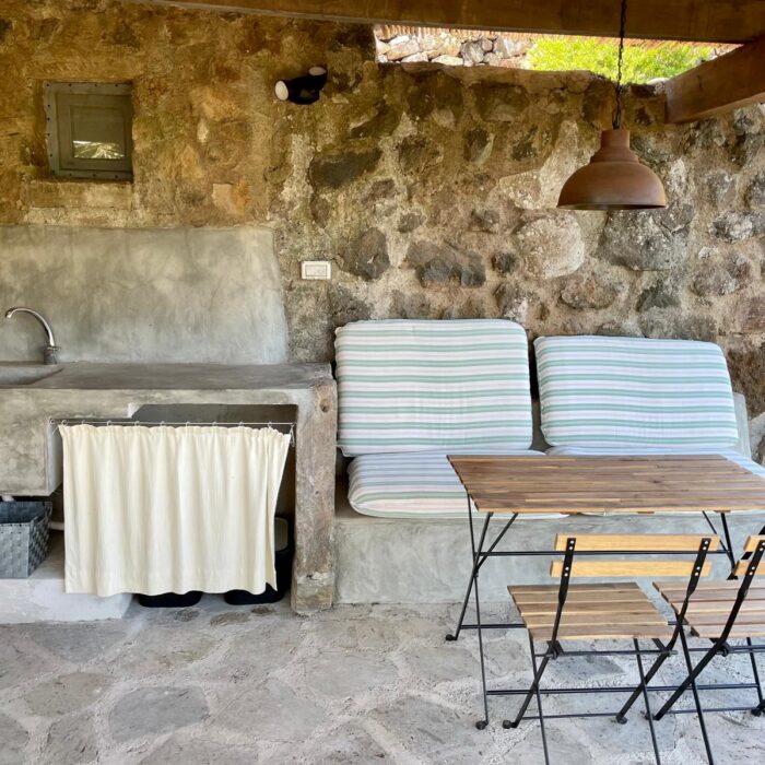Outside lunch area
